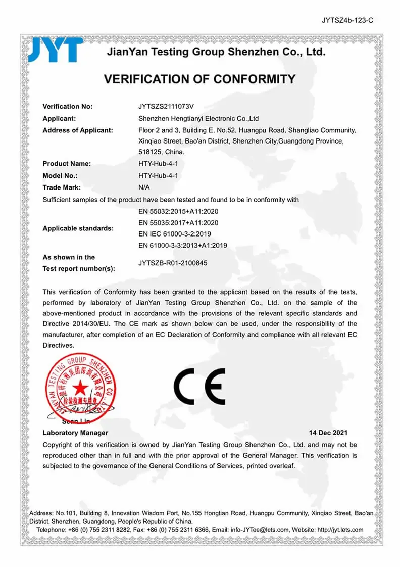 CE Certificate